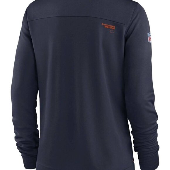Nike Women's Chicago Bears Dri-Fit NFL Pull Over Long Sleeve Navy Shirt (Medium) - Picture 3 of 13